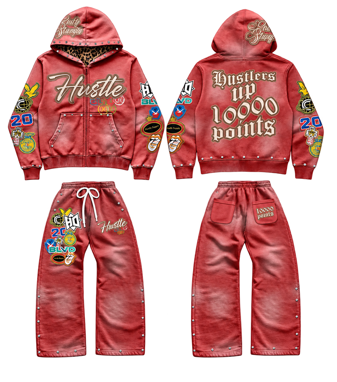 red jumpsuit