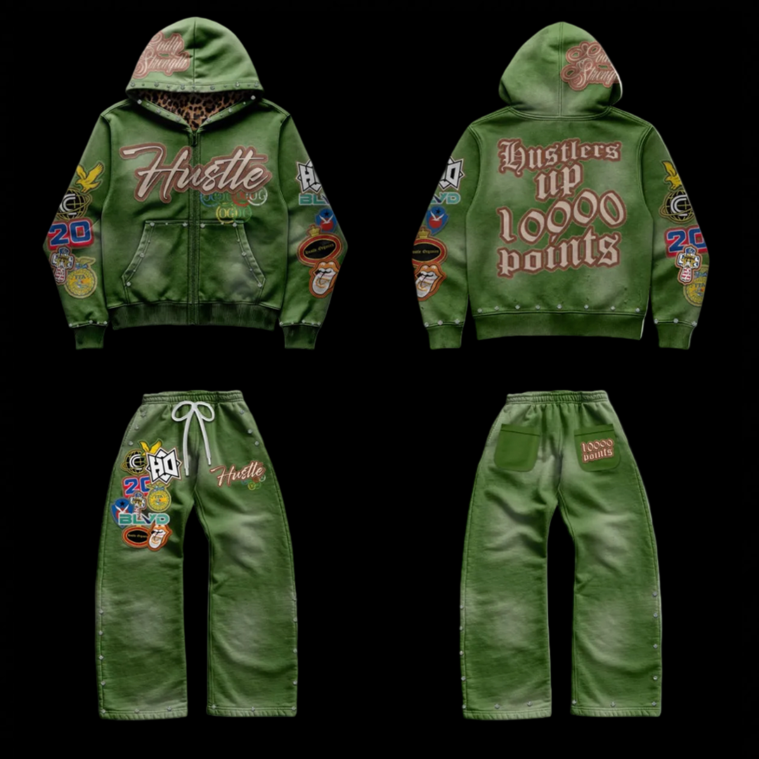 10,000 POINTS JUMPSUIT: OLIVE